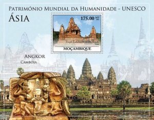 MOZAMBIQUE - 2010 - UNESCO Heritage, Asia #1-Perf Souv Sheet-Mint Never Hinged