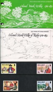 Isle Of Man Mark Wilks Laser Copy Artwork and Pack Signed Tony Theobald