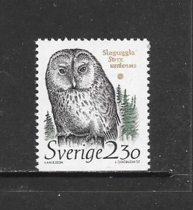 BIRDS - SWEDEN #1724  OWL  MNH