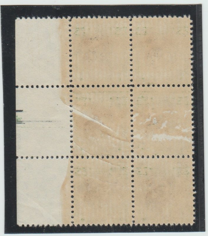 #833  WARREN HARDING BLOCK OF 6  MINT OGNH  ⭐⭐⭐⭐⭐