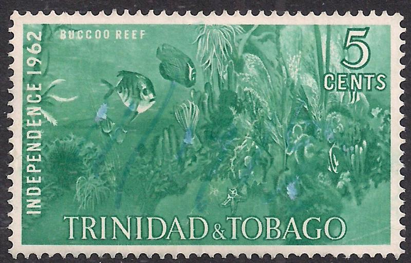 Trinidad & Tobago 1962 QE2 5cts Blue Independence MNG SG 300 ( D915 )