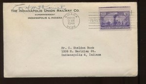 William H. McKitrick  Head of Union Station RR Indianapolis Signed Cover LV6255