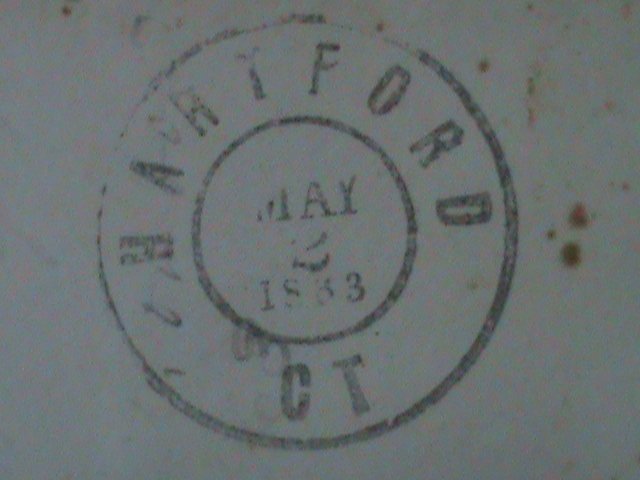 ​UNITED STATES-1861-SC#  64- WASHINGTON COVER-FANCY CANCEL-VF 163-YEARS OLD-