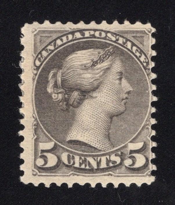 Canada #42 Gray - Unused - O.G. - Hinged