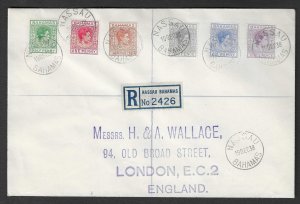 BAHAMAS  1938 Registered Philatelic cover bearing George VI - 70363