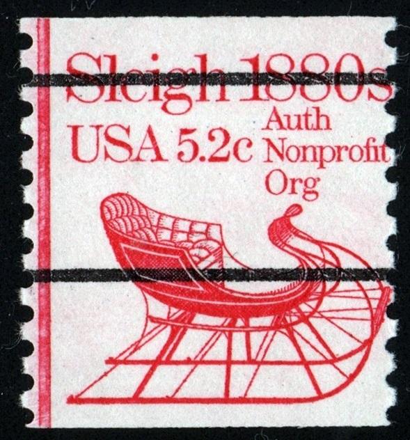 SC#1900a 5.2¢ Sleigh Precancelled Coil Single (1983) MNH
