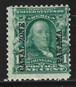 Canal Zone Scott #4 Mint 1c Overprint 2021 CV $35.00