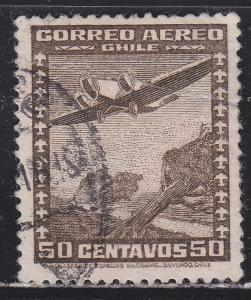 Chile C35 Plane Over Trees 1936