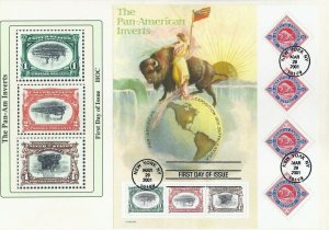 3505 PAN-AMERICAN INVERTS SHEET - HOC cachet