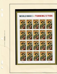 World War I Turning the Tide Forever US Postage Sheet #5300 VF MNH