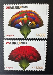 Angola 2024 Mi. ? 25 April 50 Anos Joint Issue Common Flower Flower-