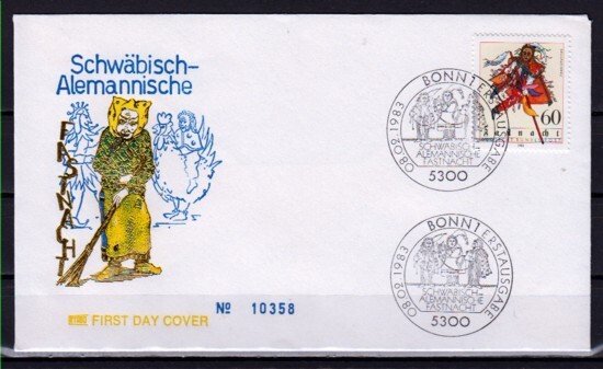 Germany, Scott cat. 1390. Carnival issue. First day cover. ^