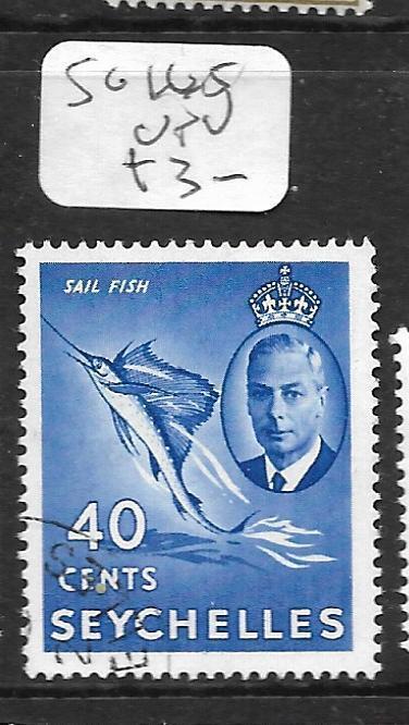 SEYCHELLES (P1504B)  KGVI 40C FISH SG 145  VFU