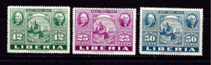 Liberia C54-56 Hinged 1947 set