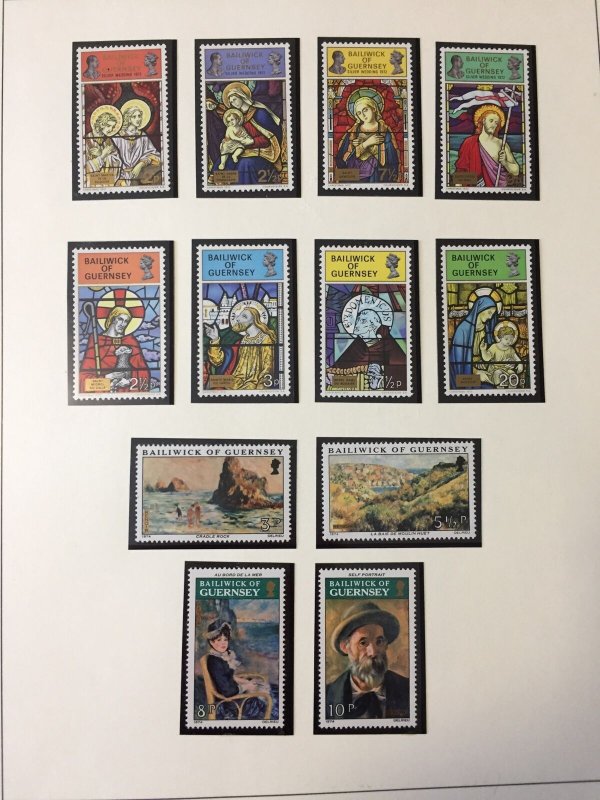 GB Channel Isl Faroes Italy Europe MNH Album Collection (Apx 850+) GM1204 