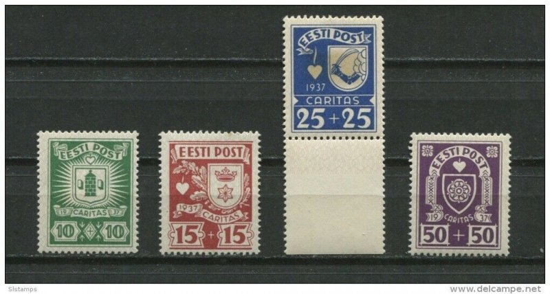 Estonia 1930 Sc B32-5 Mi 127-0 MH Cv 40 euro 