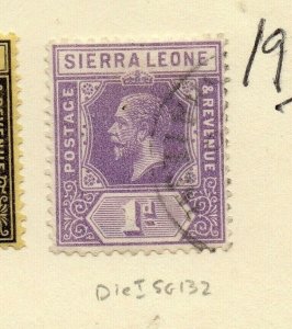 Sierra Leone 1921 Early Issue Fine Used 1d. NW-160124