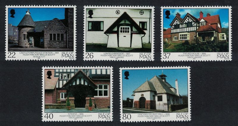 Isle of Man The Architecture of Mackay Hugh Scott 5v SG#953-957