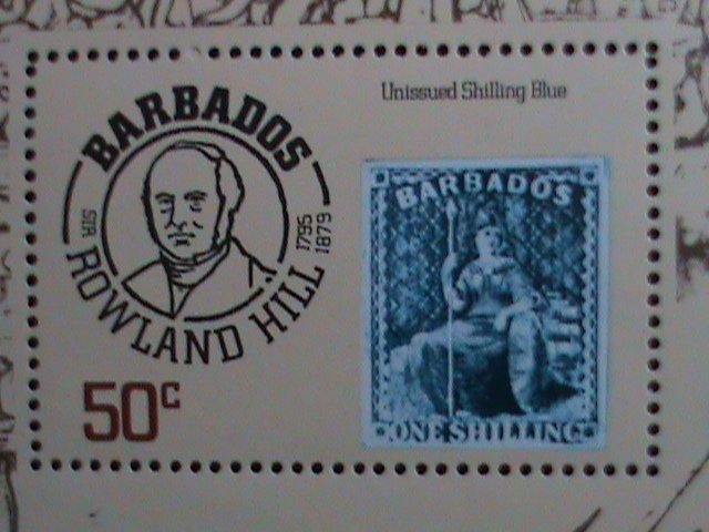 BARBADOS-1979-CENTENARY-DEATH OF SIR ROWLAND HILL MNH-S/S-VERY FINE