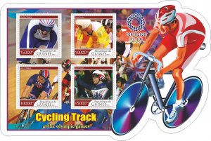 Stamps.Olympic Games in Tokyo 2020 Cycling 2022 year 1+1 sheets perf Guinea