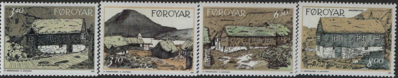 FAROE ISLANDS 243-6 MNH F/VF SET OF 4