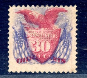 US SCOTT #121 MINT-FINE-FULL O.G.-HINGED SCV $4,000 (4/24/24 GP)