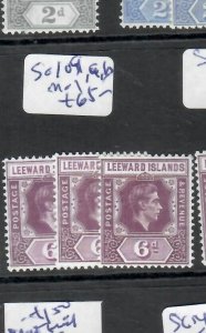 LEEWARD ISLANDS  (P0907B)  KGVI   6D   SG 109, A, B        MOG 