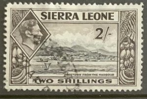 SIERRA LEONE 1938 2/- SG197 USED