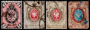 Russia Scott 26-29 (1875-79) Used G-F, CV $9.95 W