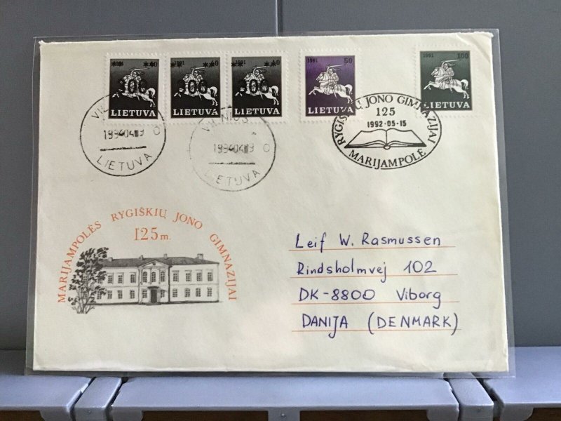 Lithuania 1992  to Denmark   stamps cover R29356 