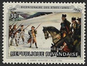 Rwanda # 755 - American Bicentennial Overprint - unused HR.....{I}