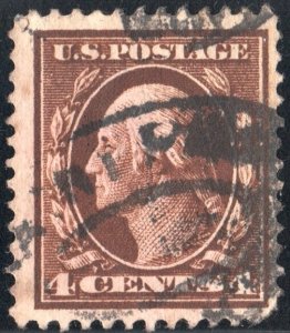 SC#377 4¢ Washington Single (1911) Used