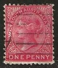 South Australia 145, used, repaired tear.  1906.  (A947)