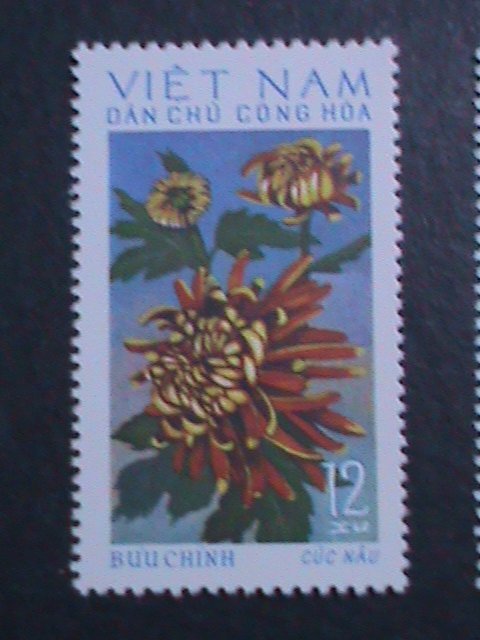 VIETNAM-1974 SC #731-8 LOVELY BEAUTIFUL CHRYSANTHEMUMS COMPLETE SET MNH VF