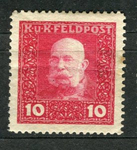 AUSTRIA; 1915 F. Joseph KUK FELDPOST issue fine Mint hinged 10h. value