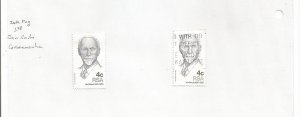 SOUTH AFRICA REPUBLIC - 1975 - Jan Smuts Commem - Perf 2 Stamps - Light Hinged