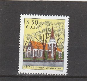 Estonia  Scott#  579  MH  (2007 St. John's Church, Kanepi)