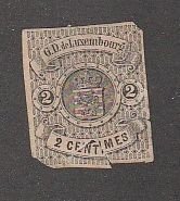 LUXEMBOURG #5 MINT HINGED TEAR SPACE FILLER
