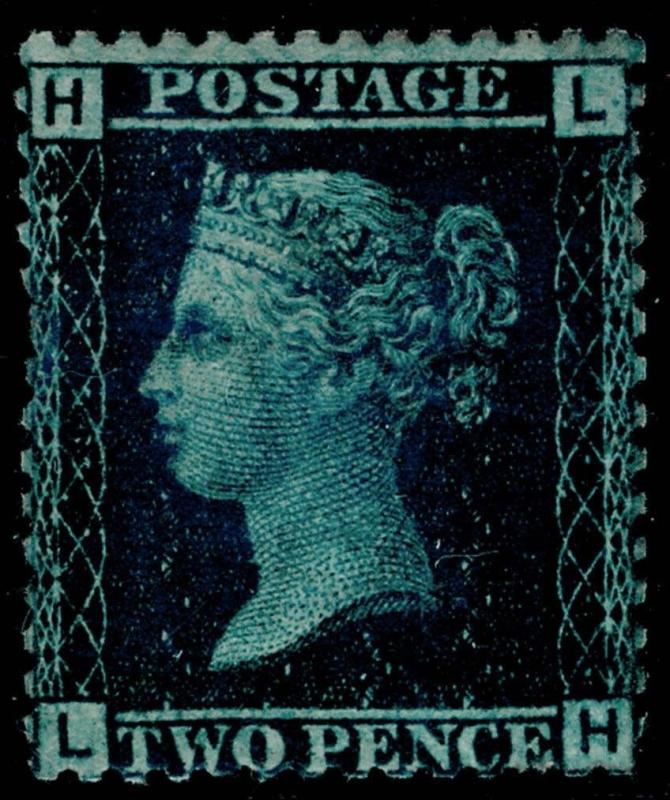 SG45, 2d blue plate 9, UNMOUNTED MINT. Cat £350+. LH