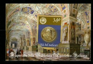 VATICAN CITY SG1598 2010 RE-OPENING OF VATICAN APOSTOLIC LIBRARY S/ADHESIVE MNH