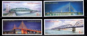 Thailand Scott 2133-2136 MNH** Beautiful Bridge stamp set