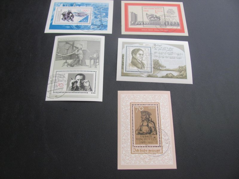 GERMANY DDR  MNH 22 SOUVENIR SHEETS LOT (170)