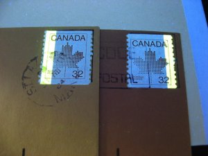 Canada 1 bar tag errors left and right Sc 951 both on cover! Check these out!