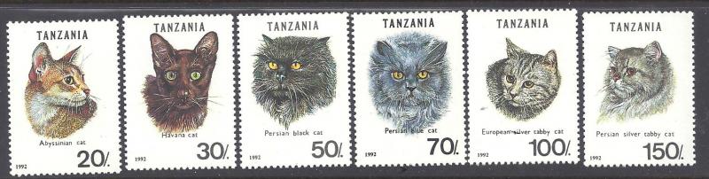 Tanzania  Scott 967A-967F  MNH  Short set