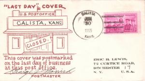 Calista KS Post Office Last Day - Eric Lewis Cover