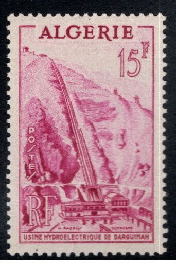 ALGERIA Scott 255 MH* Hydroelectric stamp