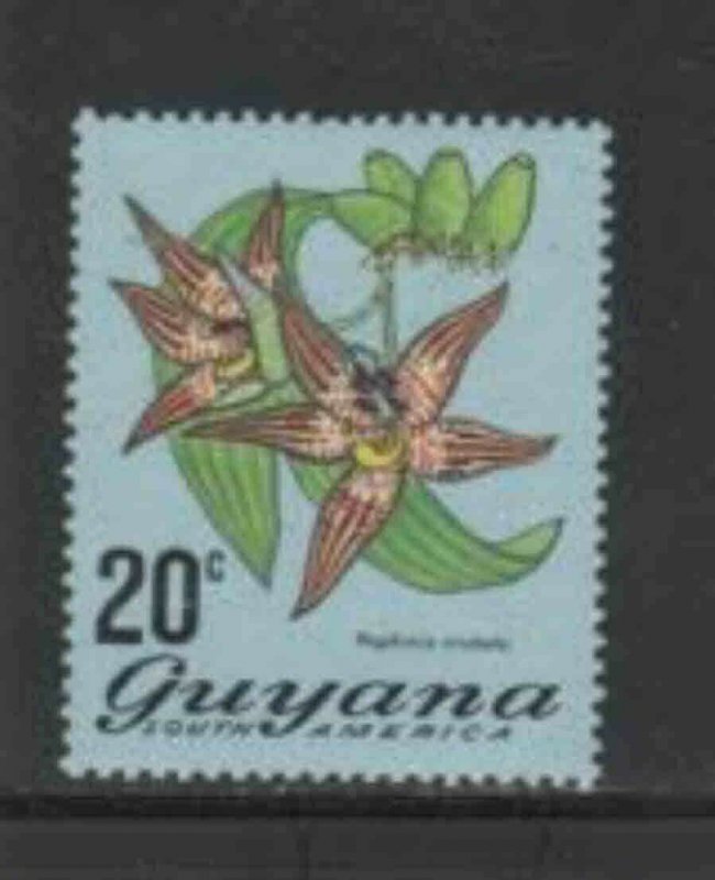 GUYANA #140 1971 20c FLOWER MINT VF NH O.G