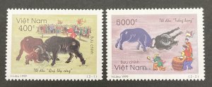 Vietnam 1999 #2927-8, Fighting Buffalos, MNH.