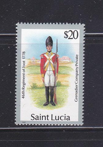 St Lucia 879 MNH Military Uniform