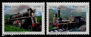 Brazil 2859-59a MNH Trains, Locomotives